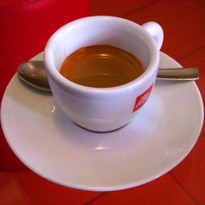 Cup of Espresso, Lemone, CC BY-SA 4.0 , via Wikimedia Commons